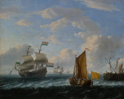 Niederländische Kriegsschiffe von Ludolf Backhuysen